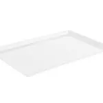 Plat de présentation plexi pour vitrine GN 1/1 rectangulaire 530 x 325 x H20 mm Blanc – Linum Série Gastro