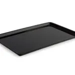 Plat de présentation plexi pour vitrine GN 1/1 rectangulaire 530 x 325 x H20 mm Noir – Linum Série Gastro