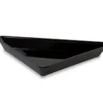 Plat de présentation plexi pour vitrine triangle 360 x 265 x H20 mm Noir – Linum Série 28