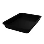 Plat de présentation plexi pour vitrine rectangulaire 280 x 210 x H50 mm Noir – Linum Série 28