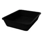Plat de présentation plexi pour vitrine rectangulaire 280 x 210 x H60 mm Noir – Linum Série 28