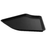 Plat de présentation plexi pour vitrine forme variable 280 x 135° x H20 mm Noir smoke – Linum Série 28