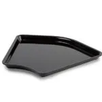 Plat de présentation plexi pour vitrine forme variable 280 x 135° x H50 mm Noir – Linum Série 28