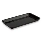 Plat de présentation plexi pour vitrine rectangulaire 280 x 140 x H20 mm Noir – Linum Série 28