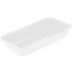 Plat de présentation plexi pour vitrine rectangulaire 280 x 140 x H50 mm Blanc – Linum Série 28