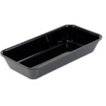Plat de présentation plexi pour vitrine rectangulaire 280 x 140 x H50 mm Noir – Linum Série 28