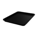 Plat de présentation plexi pour vitrine carré 280 x 280 x H20 mm Noir – Linum Série 28