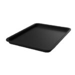 Plat de présentation plexi pour vitrine carré 280 x 280 x H20 mm Noir smoke – Linum Série 28