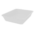 Plat de présentation plexi pour vitrine carré 280 x 280 x H50 mm Blanc – Linum Série 28
