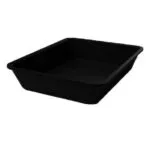 Plat de présentation plexi pour vitrine carré 280 x 280 x H50 mm Noir – Linum Série 28
