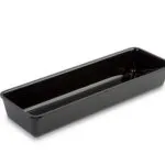 Plat de présentation plexi pour vitrine rectangulaire 420 x 140 x H60 mm Noir – Linum Série 28