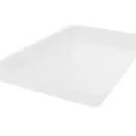 Plat de présentation plexi pour vitrine rectangulaire 420 x 280 x H50 mm Blanc – Linum Série 28