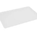 Plat de présentation plexi pour vitrine rectangulaire EURO 600 x 400 x H20 mm Blanc – Linum Série Gastro