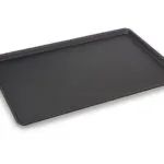 Plat de présentation plexi pour vitrine rectangulaire EURO 600 x 400 x H20 mm Noir smoke – Linum Série Gastro