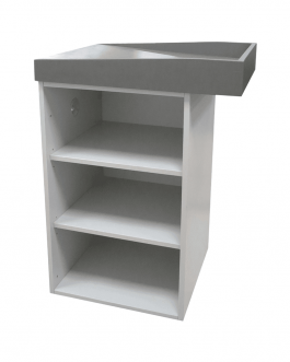 Module caisse avec dessus incliné